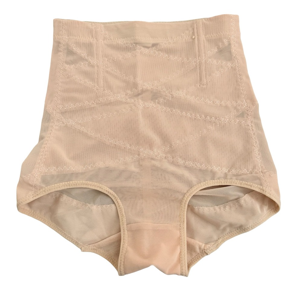 Tummy Control Shapewear Panties High Waist Beige Women Small NEW